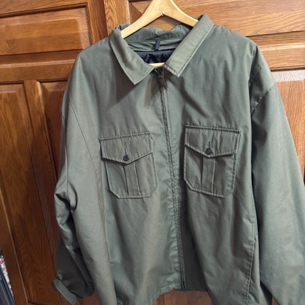 Horace Small Sentry Imagewear 3X Green HS3326‎ Jacket Removable Liner Flag